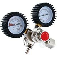 ETE ETMATE Regulador de CO2 de Doble Calibre para Cerveza de Barril Homebrew Kegerator W21.8